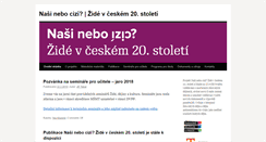 Desktop Screenshot of nasinebocizi.cz